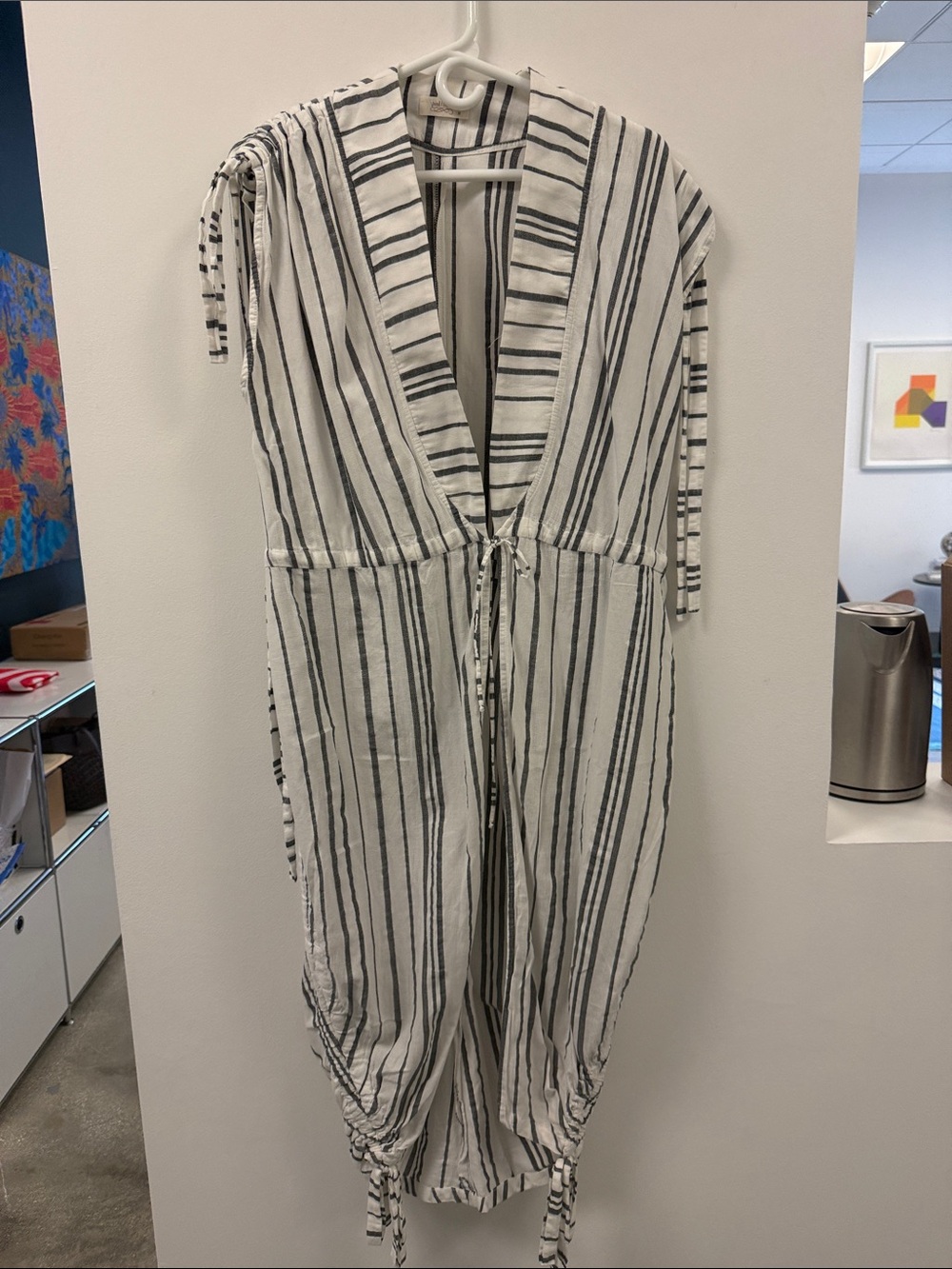 Philosophy Black & White Striped Swim Coverup
